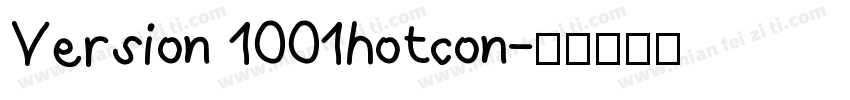 Version 1001hotcon字体转换